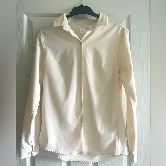 Ministry of Supply Easier Than Silk Ivory Button Down - Picture 2 of 8